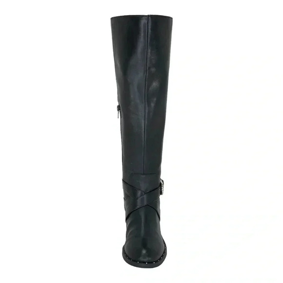 International Concepts Fadora Black Leather Knee High Womens Boots Size 5M - Picture 5 of 11